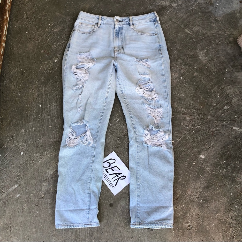 Pacsun Destroyed Straight Mom Jeans Size 27 or 28x28